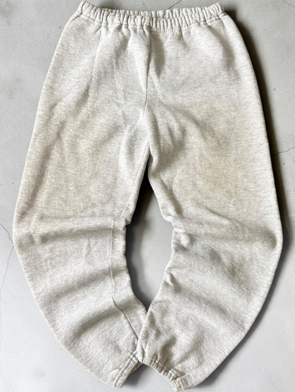 Vintage Russell Athletic Blank Sweatpants Joggers Adjustable Mens Medium Gray